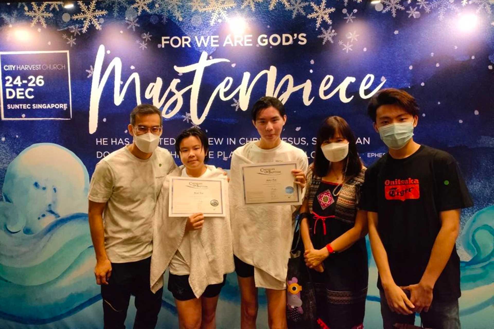 Children making a personal commitment to Jesus